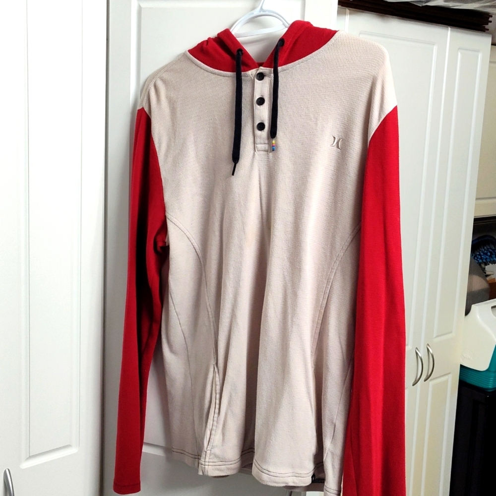 Hurley brand name Hooded Long Sleeve Shirt